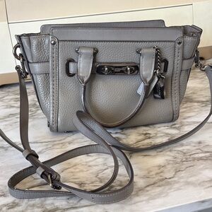 Coach Mini Swagger Gray Crossbody